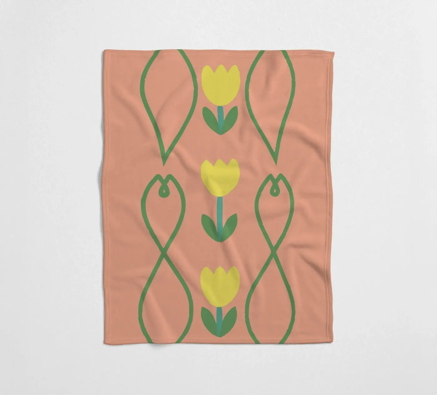Flower Pattern fleece blanket by TRENDY POSTER SHOP