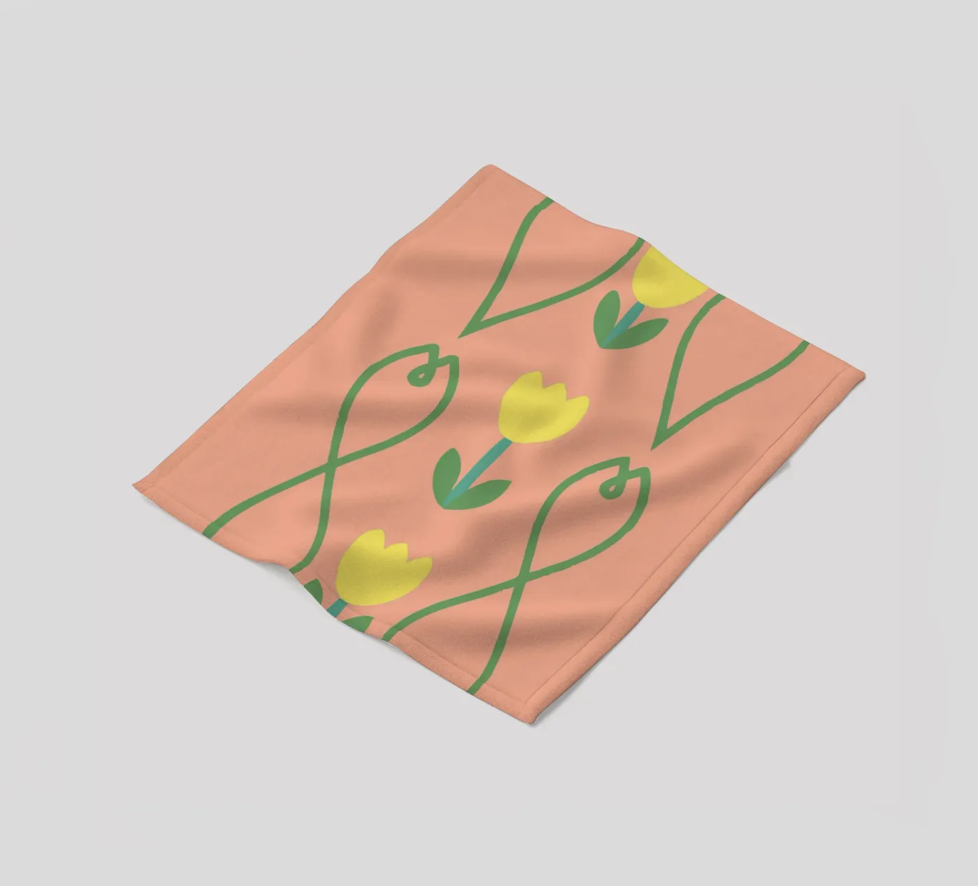 Flower Pattern fleece blanket by TRENDY POSTER SHOP
