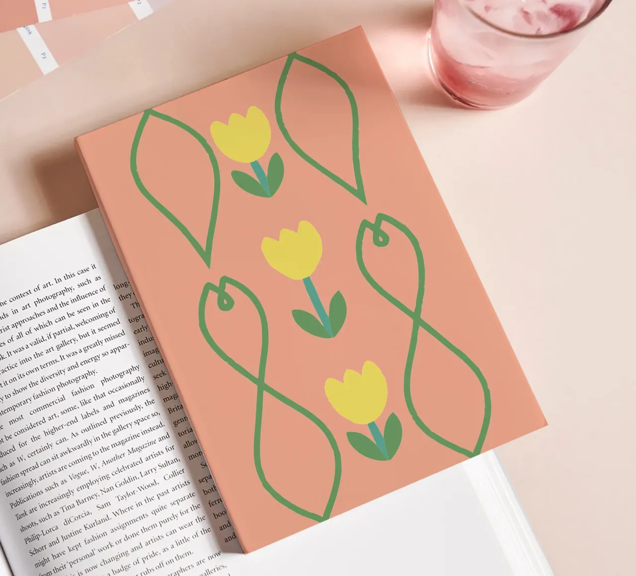 Flower Pattern notebook by TRENDY POSTER SHOP