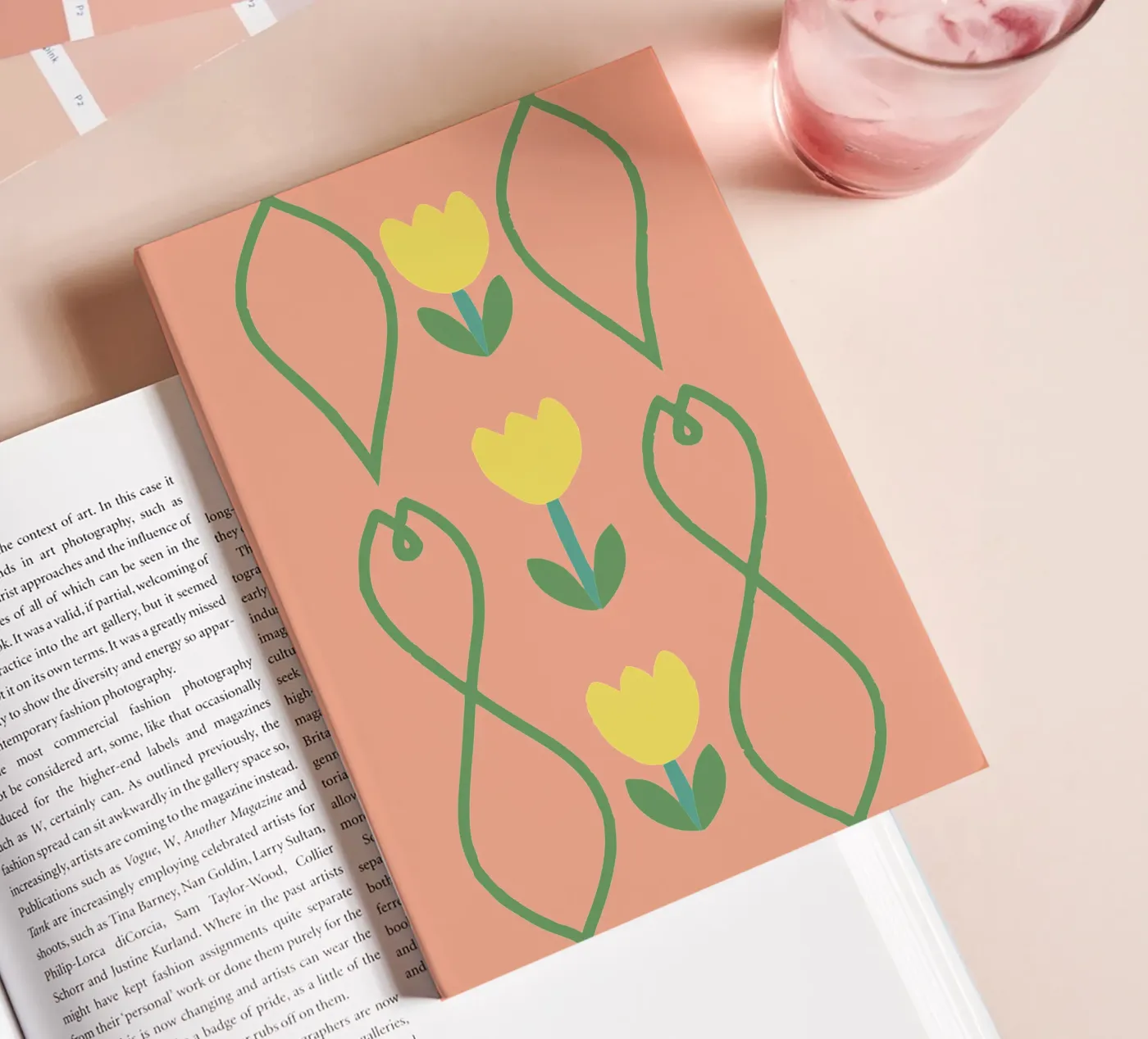 Flower Pattern notebook by TRENDY POSTER SHOP