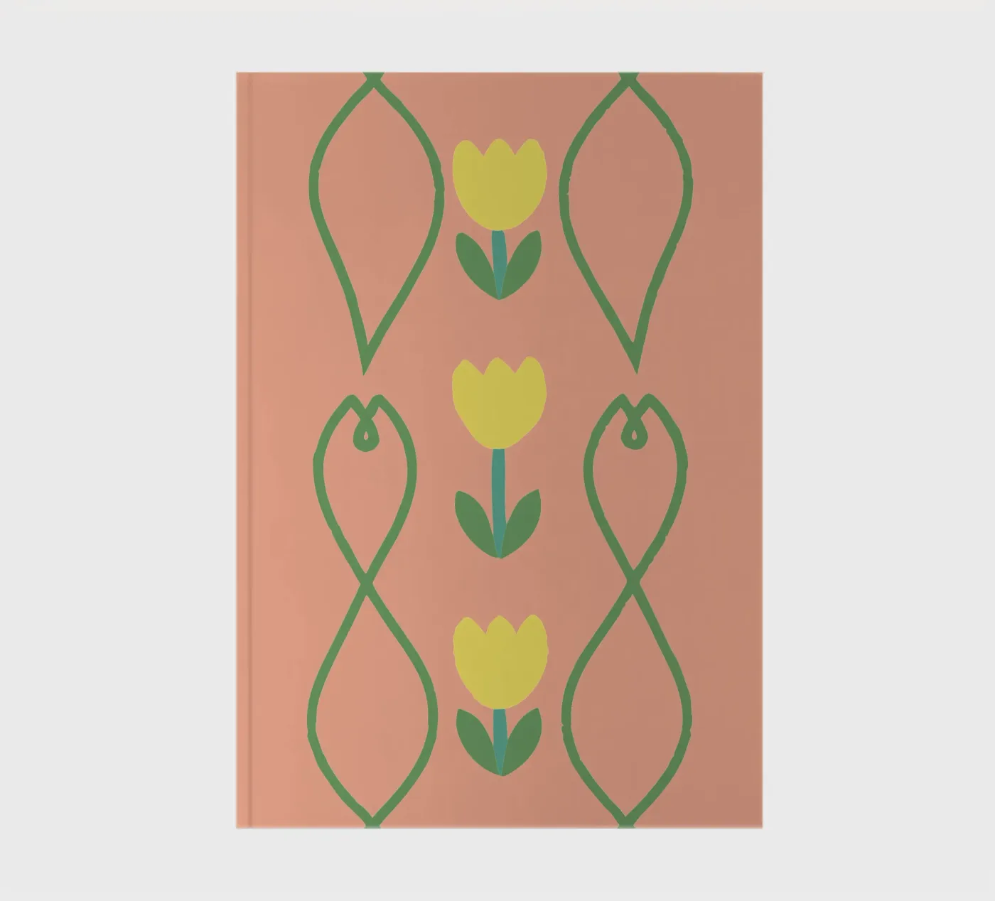 Flower Pattern notebook by TRENDY POSTER SHOP