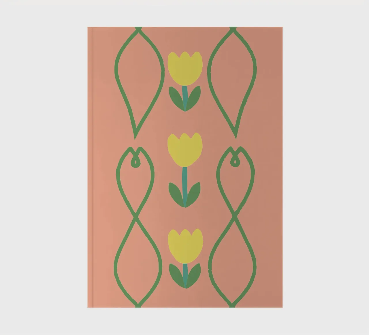 Flower Pattern notebook by TRENDY POSTER SHOP