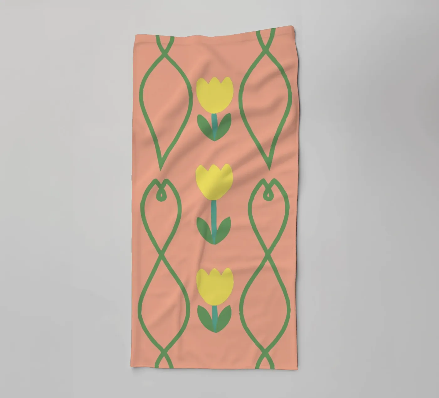 Flower Pattern towel by TRENDY POSTER SHOP