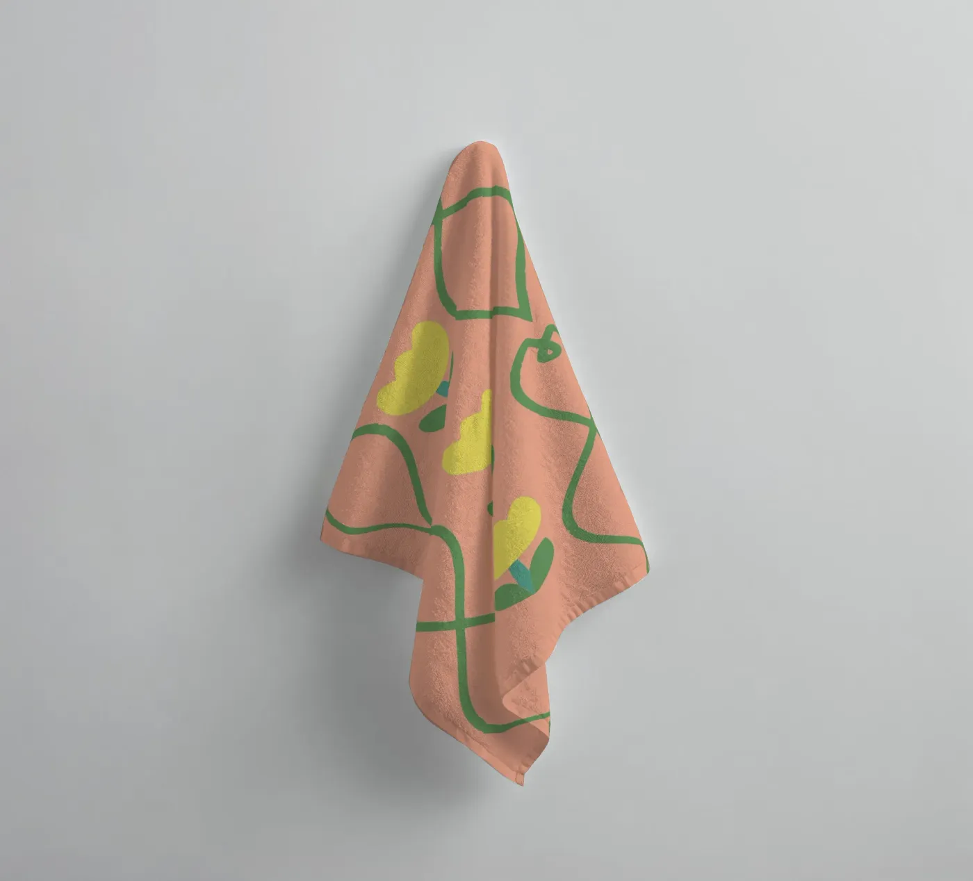 Flower Pattern towel by TRENDY POSTER SHOP