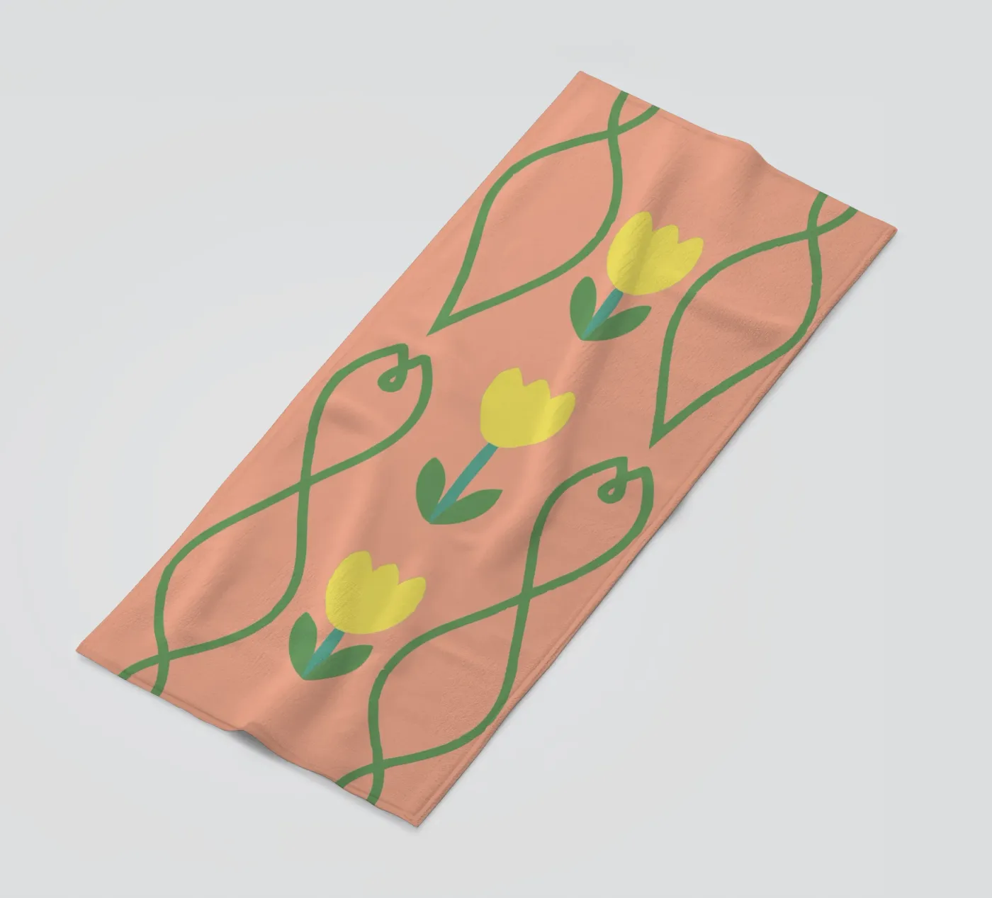 Flower Pattern beach towel by TRENDY POSTER SHOP