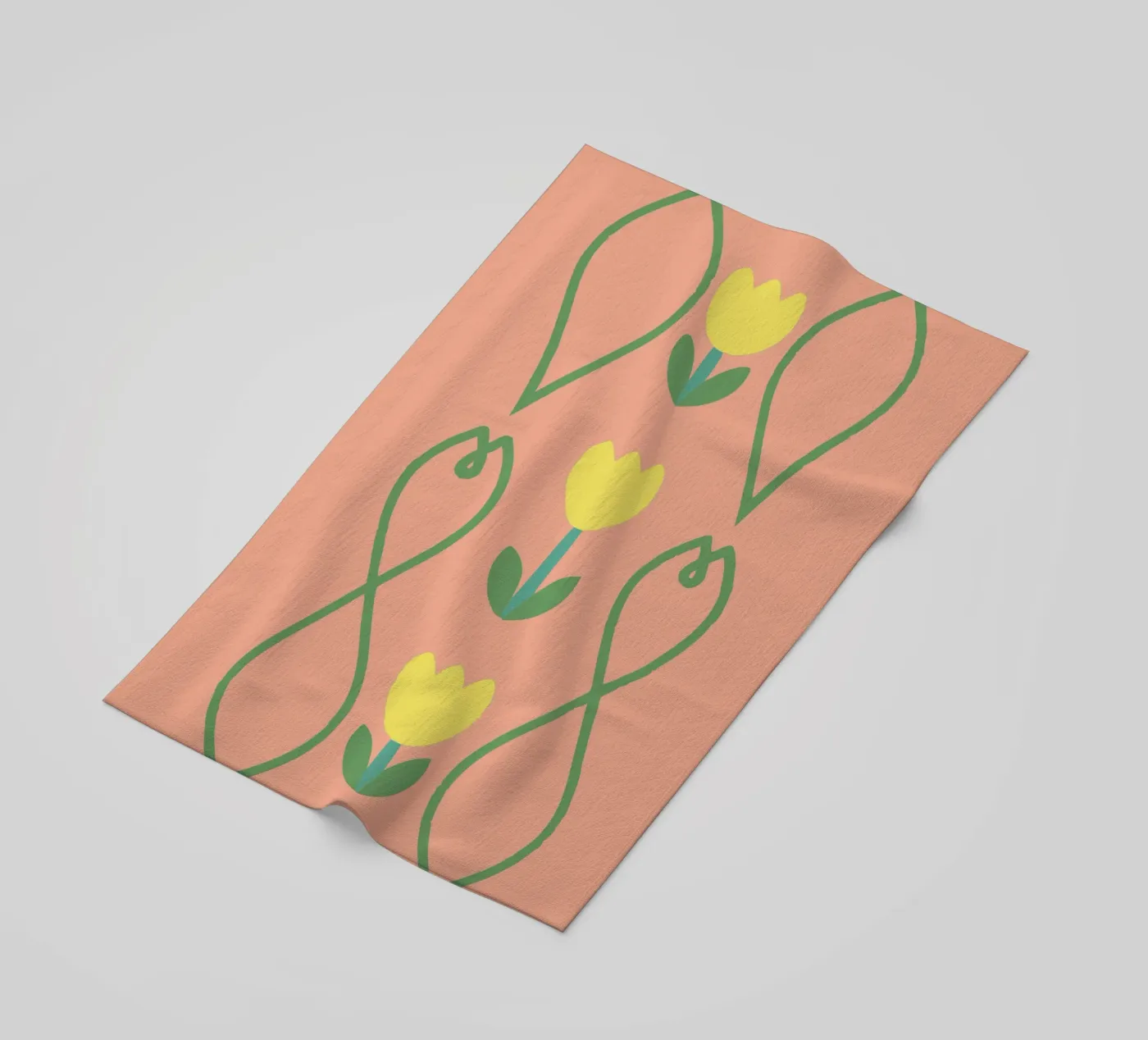 Flower Pattern beach towel by TRENDY POSTER SHOP