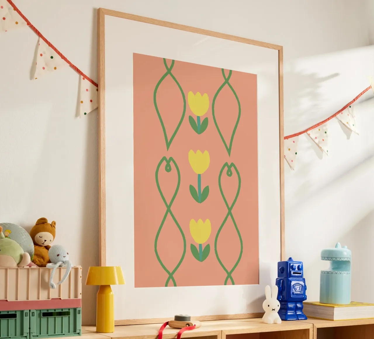Modello a fiori poster da TRENDY POSTER SHOP