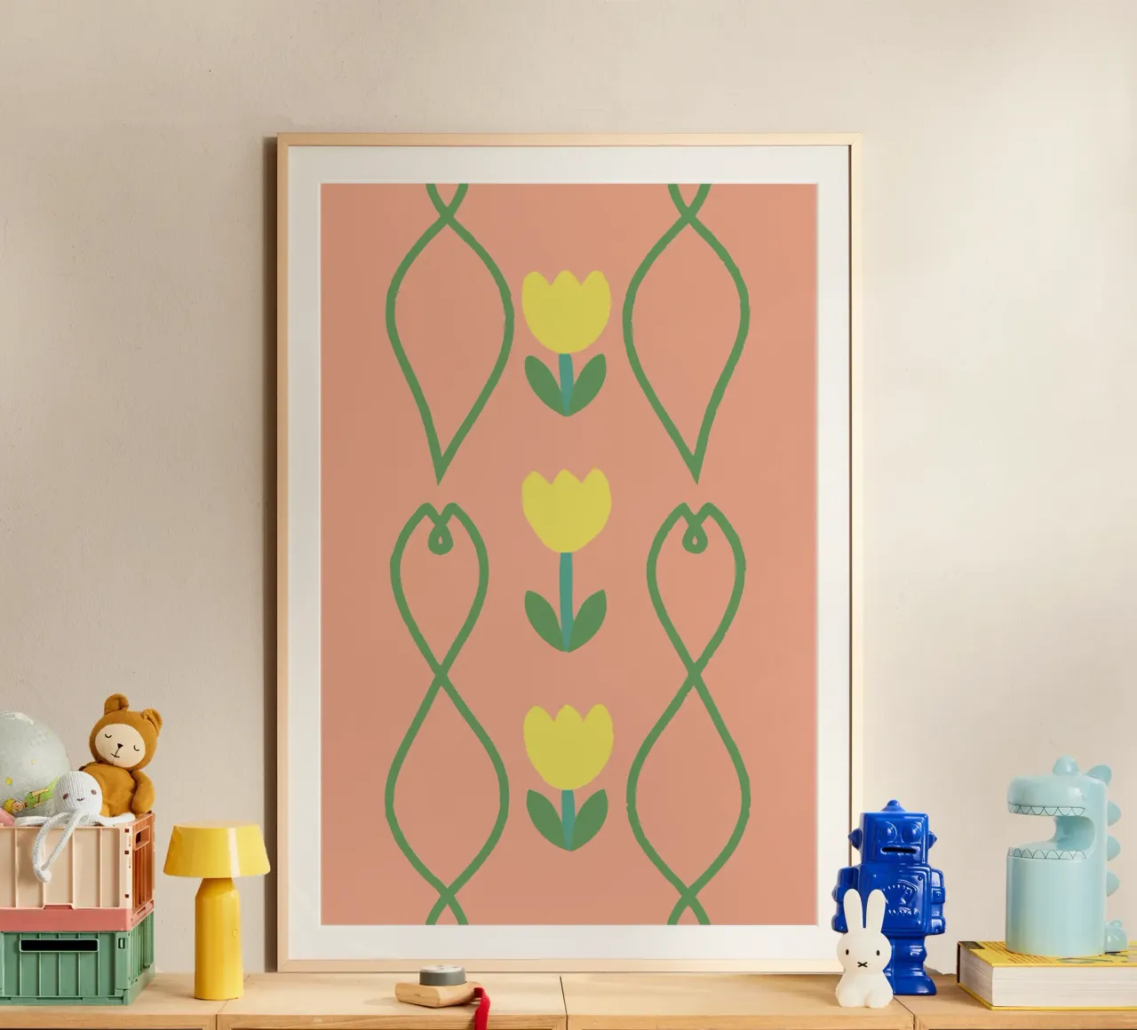 Modello a fiori poster da TRENDY POSTER SHOP