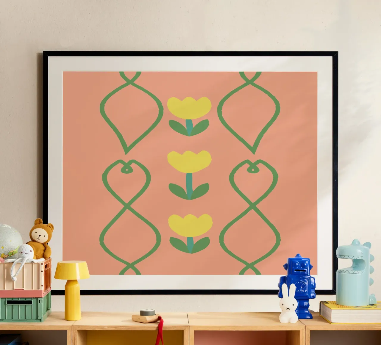 Modello a fiori poster da TRENDY POSTER SHOP