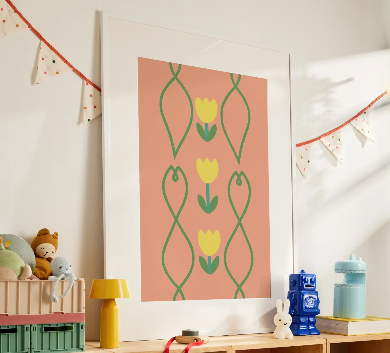 Modello a fiori poster da TRENDY POSTER SHOP