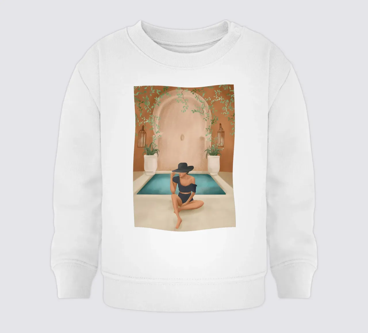 Weekend at my Pool II felpa neonato da Nadjaa