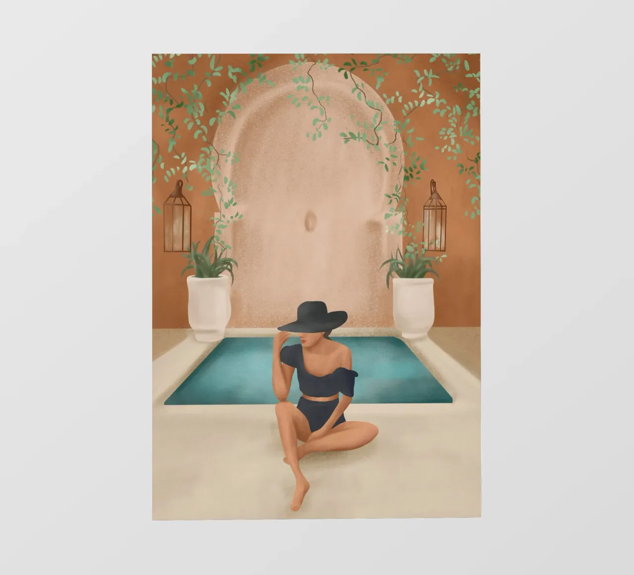 Weekend at my Pool II pellicola backlit da Nadjaa