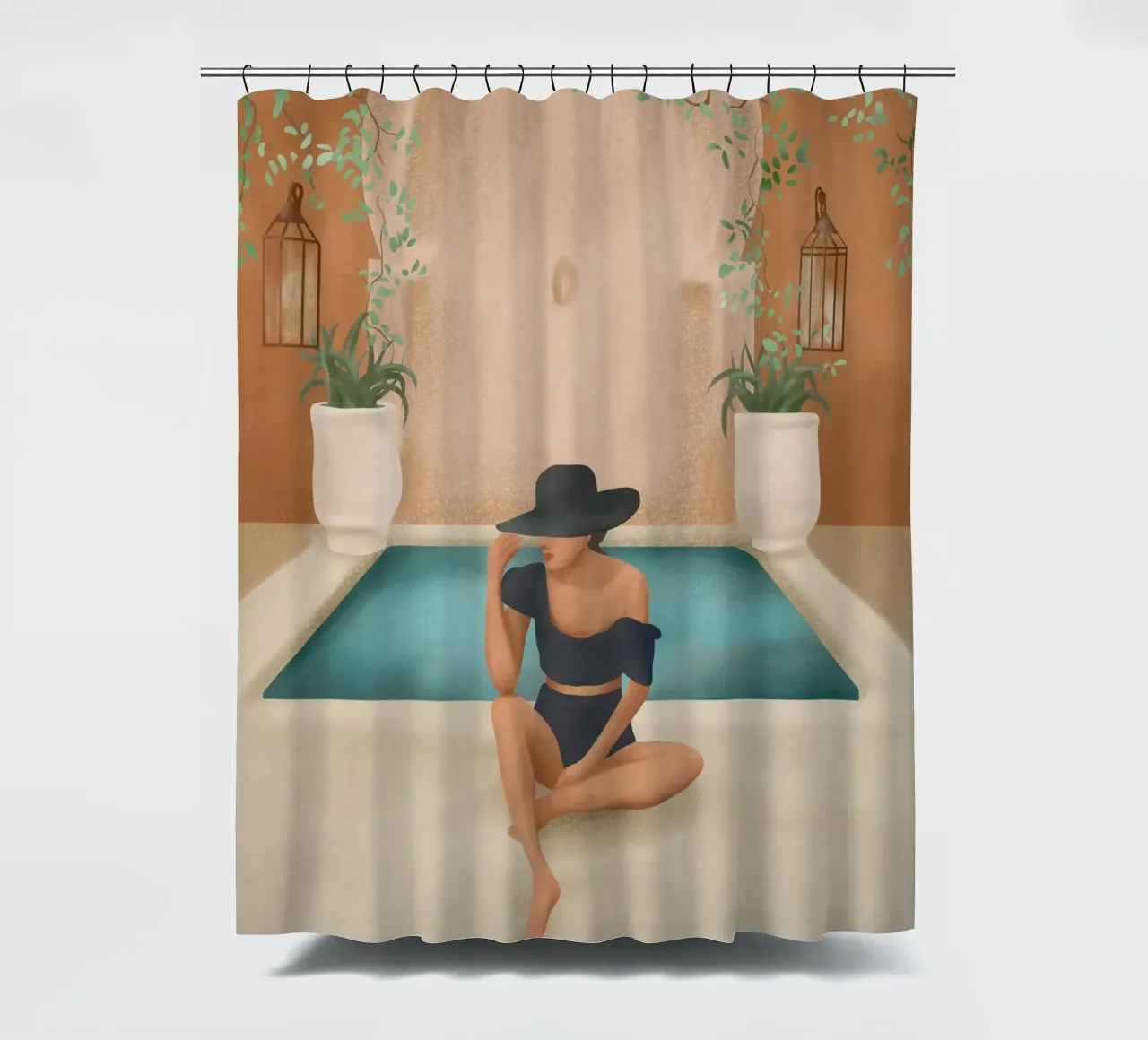 Weekend at my Pool II tenda da doccia da Nadjaa