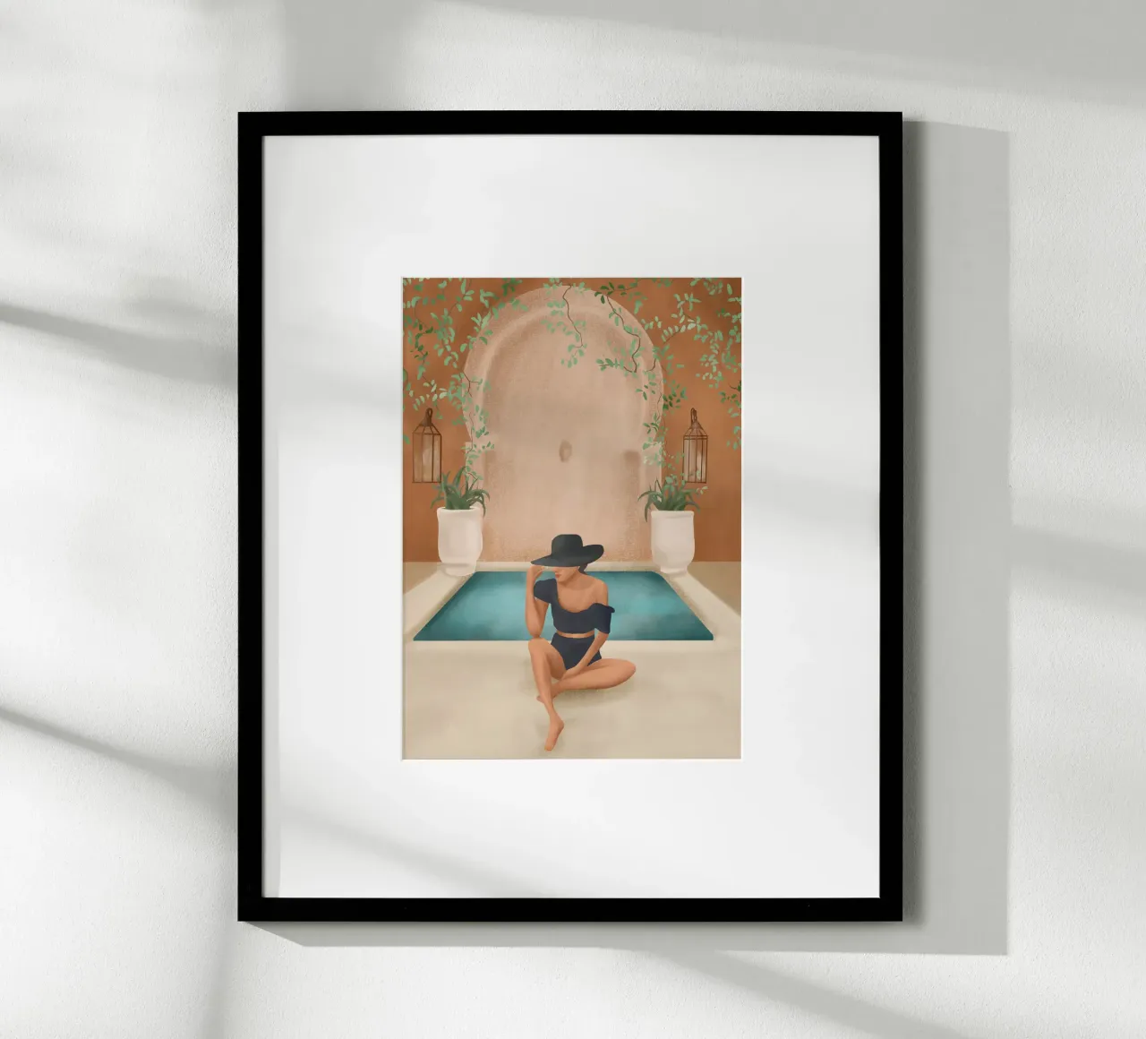 Weekend at my Pool II carta hahnemühle da Nadjaa