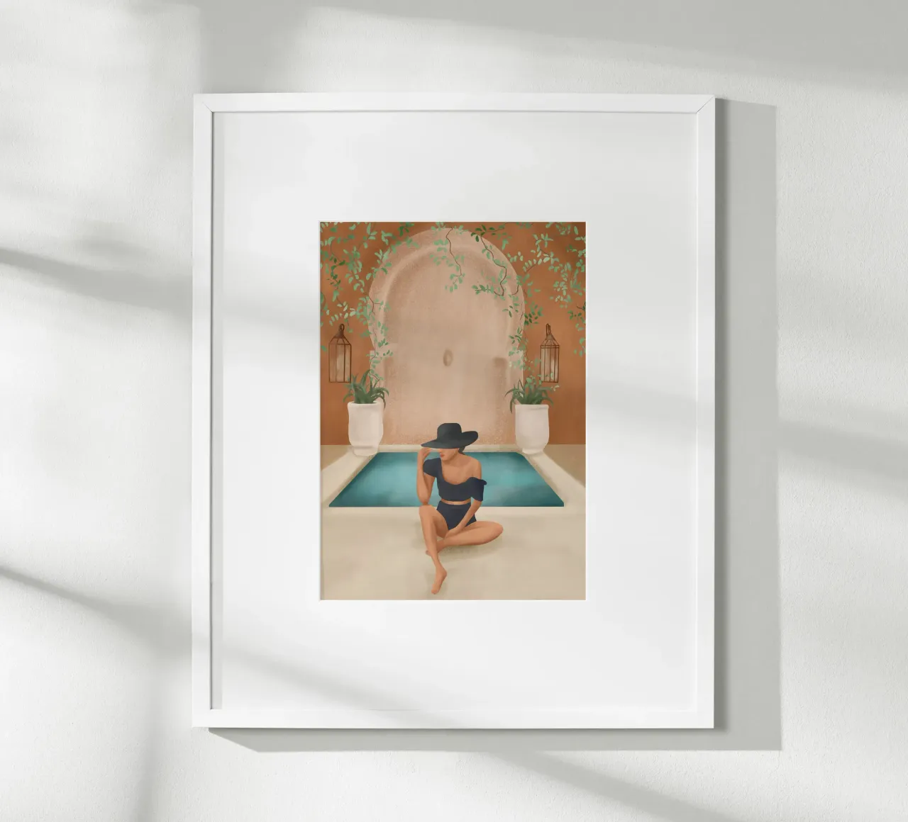 Weekend at my Pool II carta hahnemühle da Nadjaa