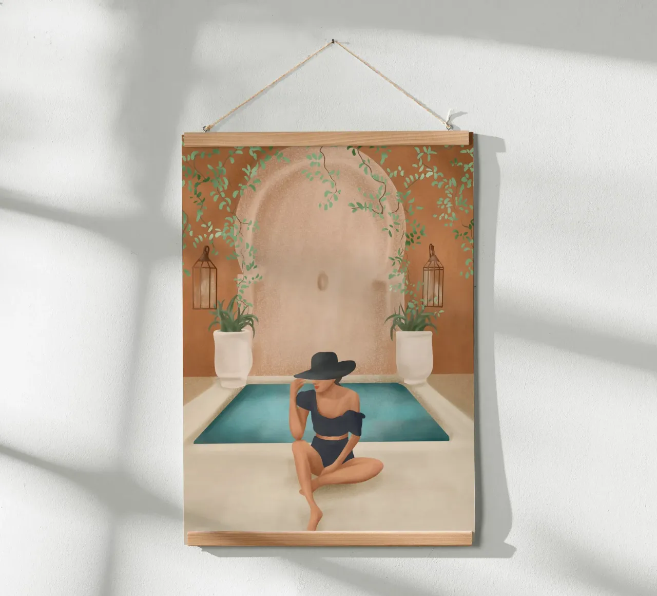 Weekend at my Pool II carta hahnemühle da Nadjaa