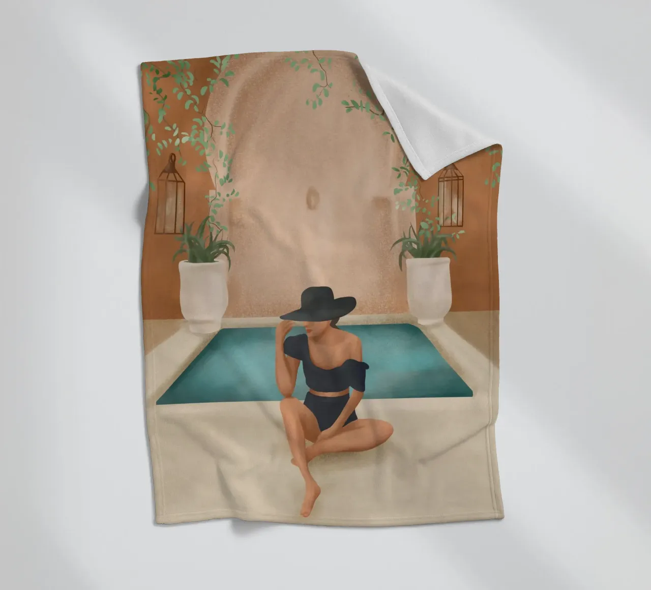 Weekend at my Pool II coperta in pile da Nadjaa