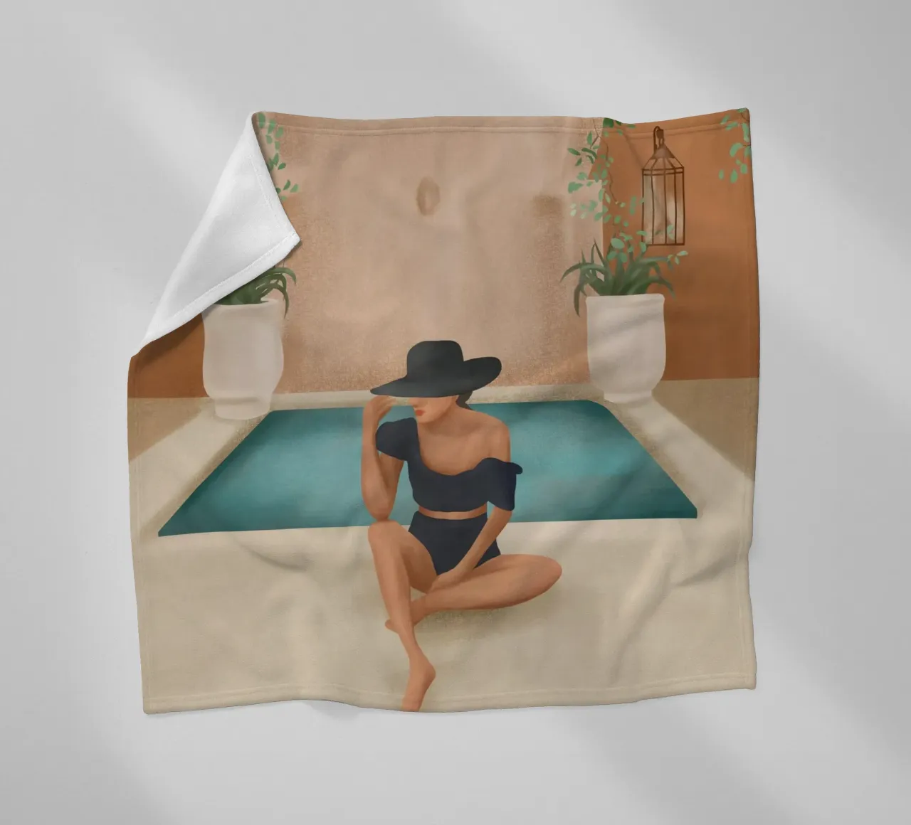 Weekend at my Pool II coperta in pile da Nadjaa