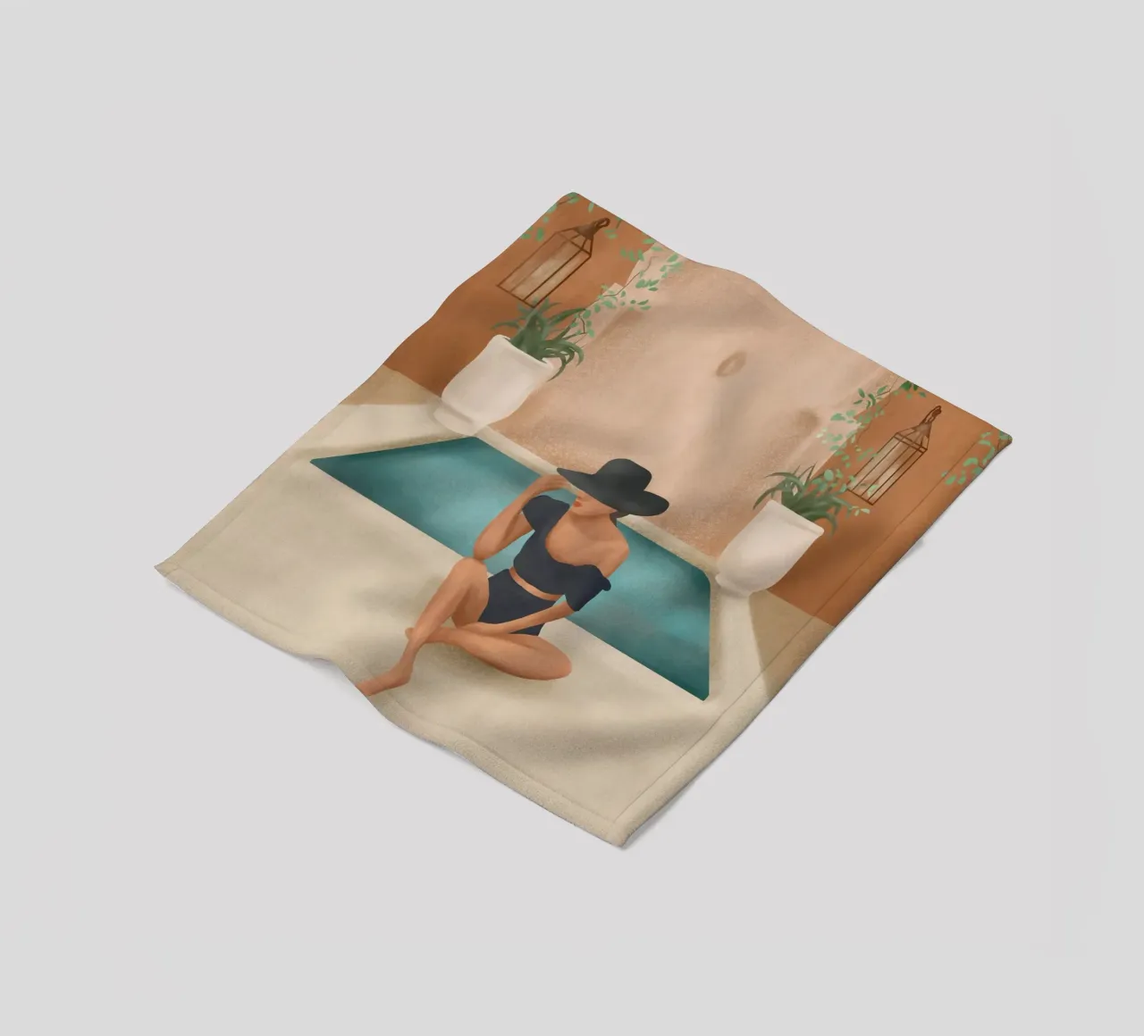 Weekend at my Pool II coperta in pile da Nadjaa