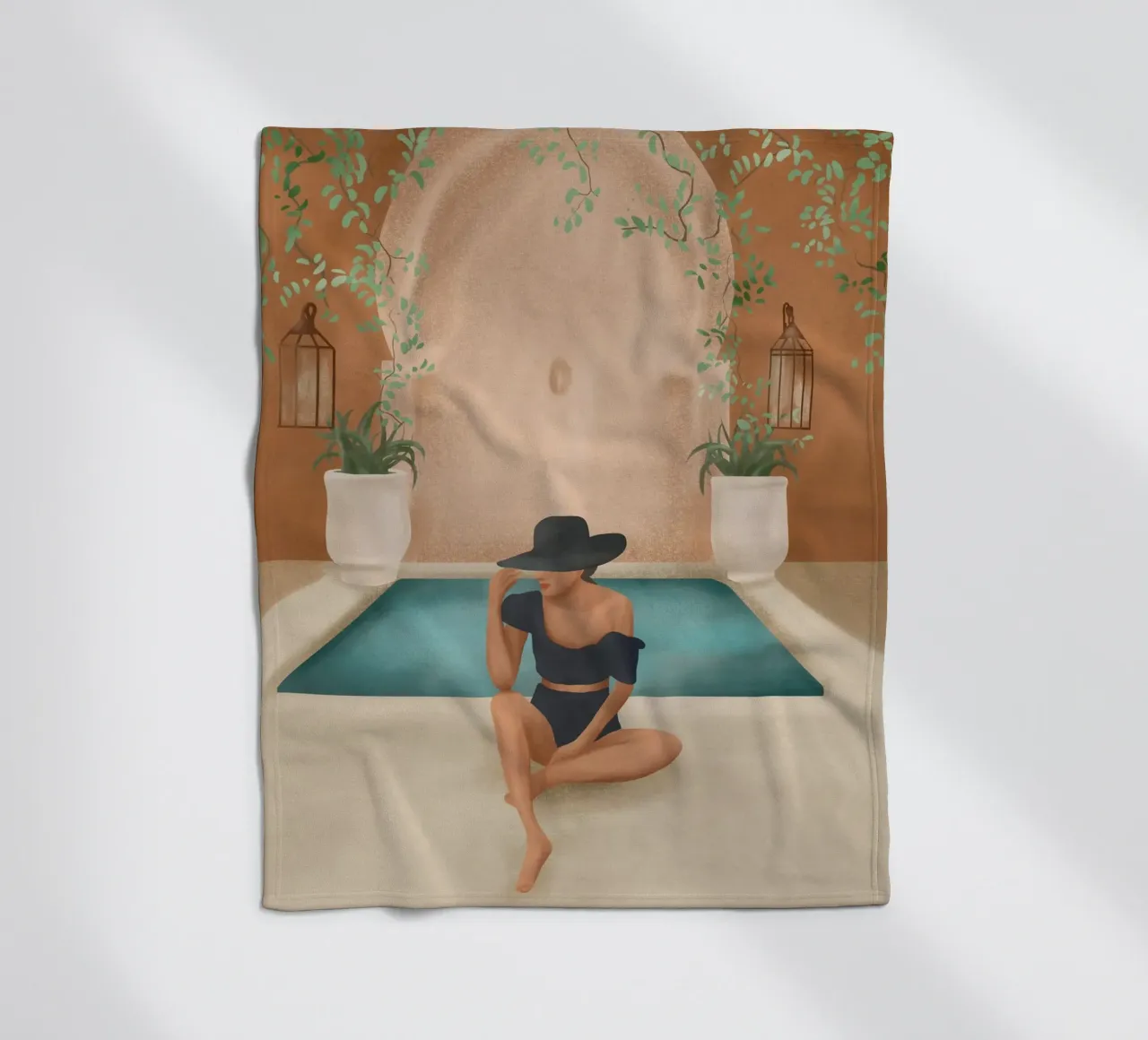 Weekend at my Pool II coperta in pile da Nadjaa