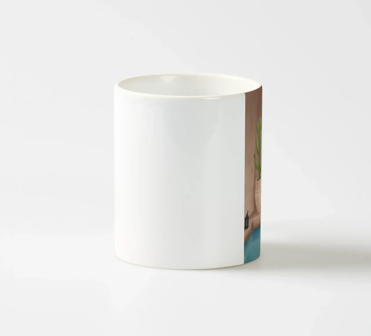 Weekend at my Pool III tazza in ceramica da Nadjaa