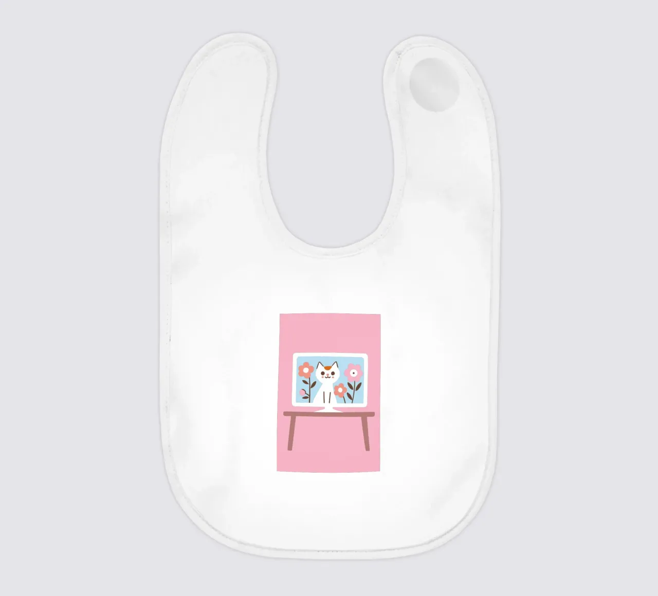 Gatto sullo schermo della televisione bavaglino da TRENDY POSTER SHOP