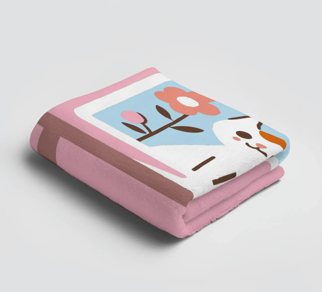 Gatto sullo schermo della televisione asciugamano da bagno da TRENDY POSTER SHOP