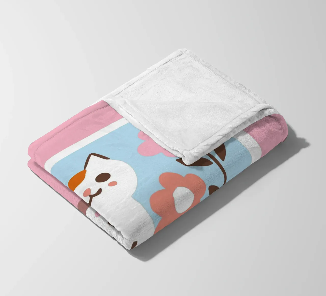 Gatto sullo schermo della televisione coperta in pile da TRENDY POSTER SHOP