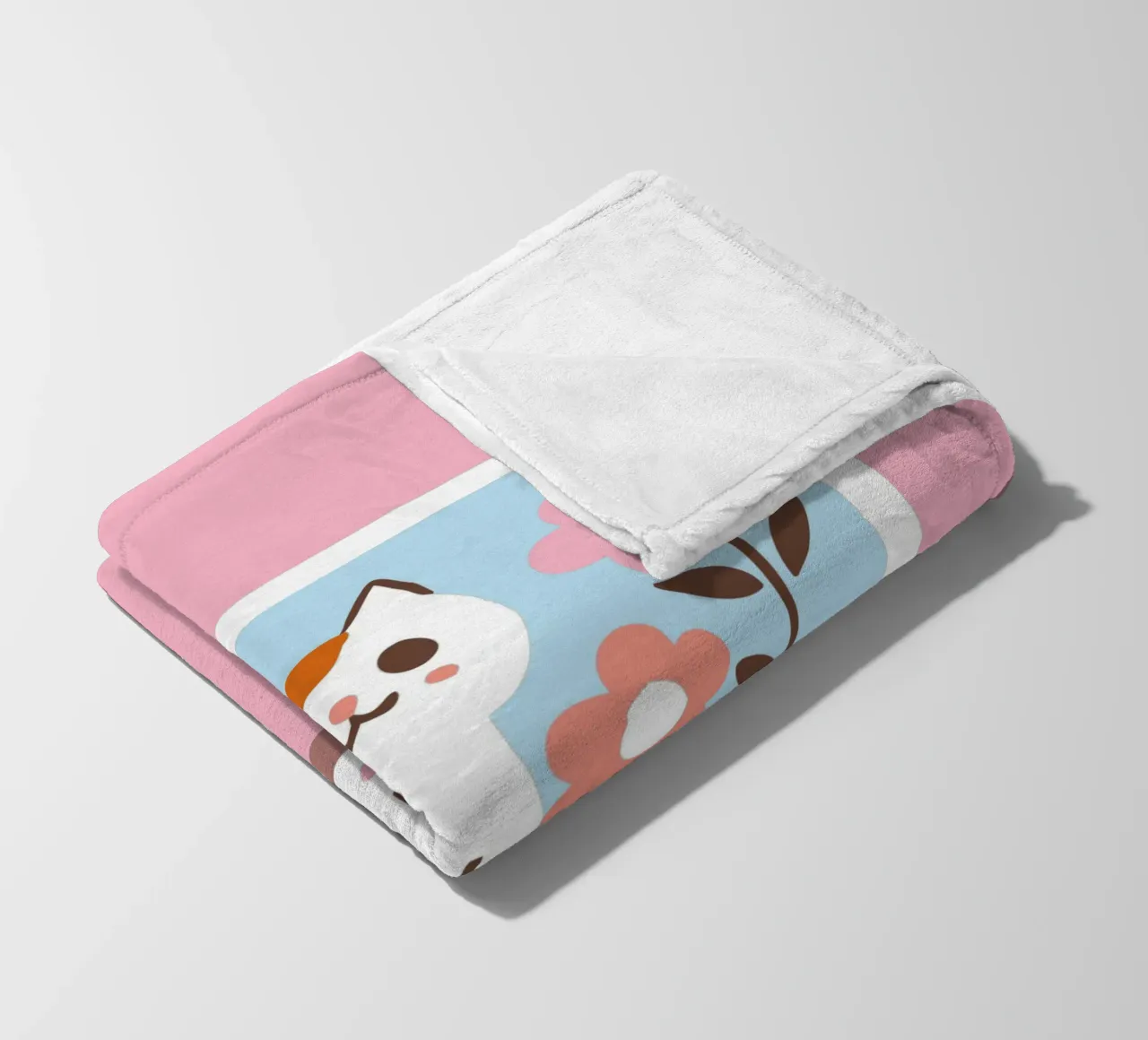 Gatto sullo schermo della televisione coperta in pile da TRENDY POSTER SHOP