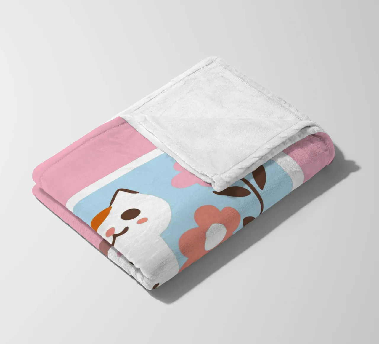 Gatto sullo schermo della televisione coperta in pile da TRENDY POSTER SHOP