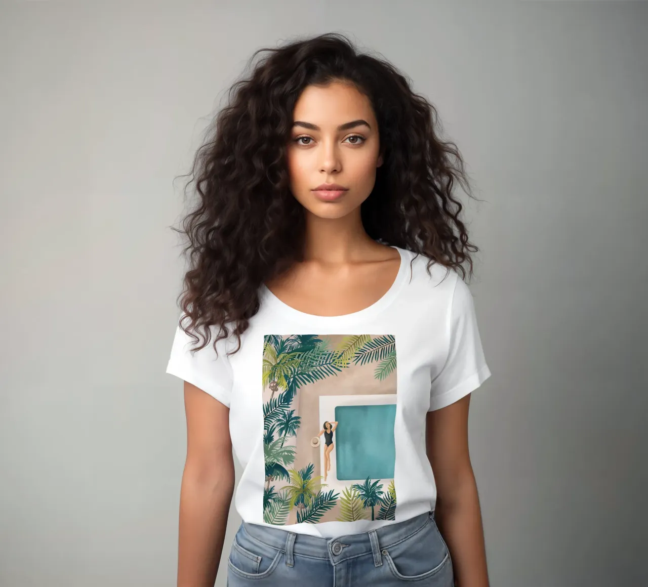 Weekend at my Pool IV t-shirt da donna da Nadjaa