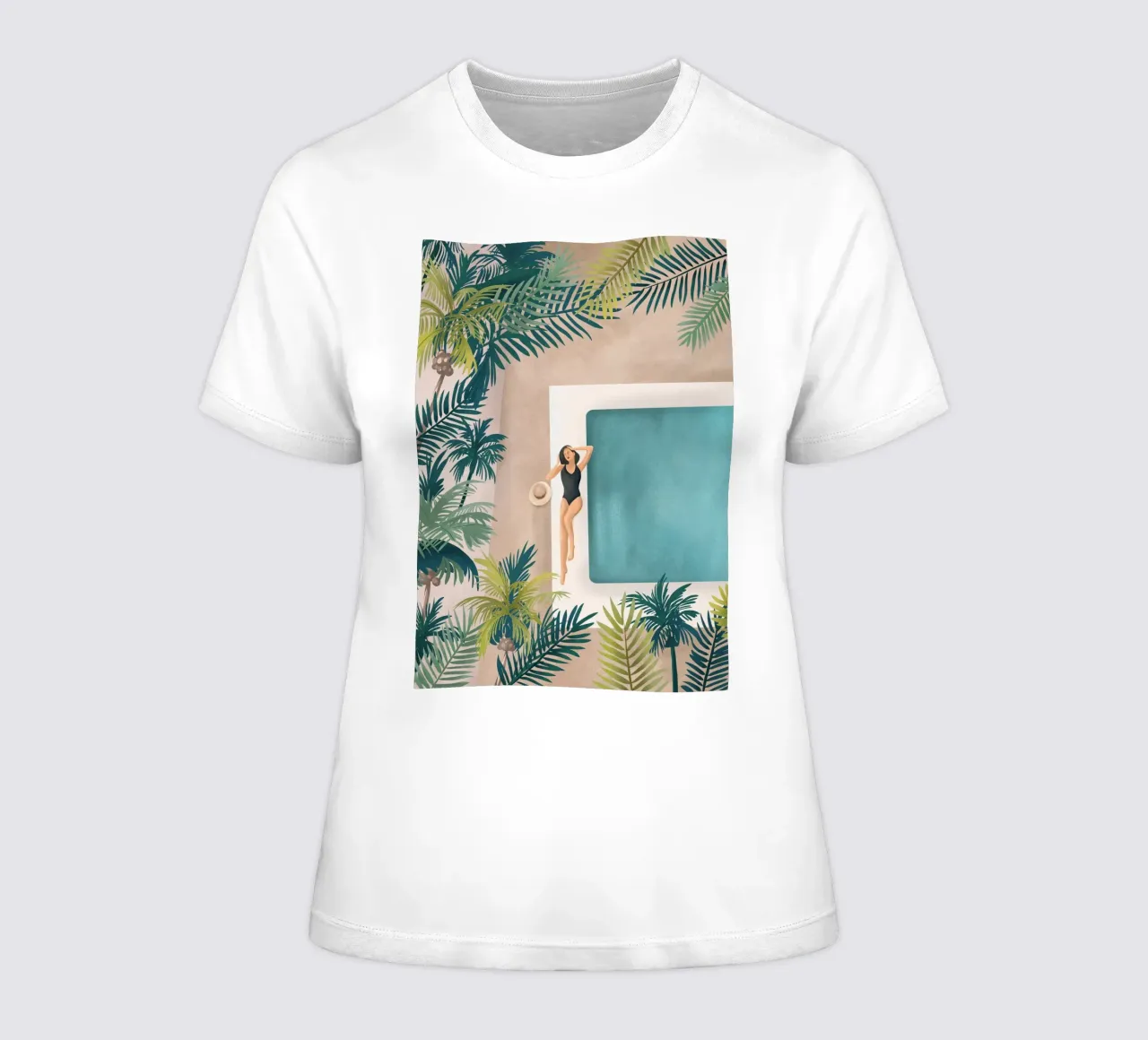 Weekend at my Pool IV t-shirt da donna da Nadjaa