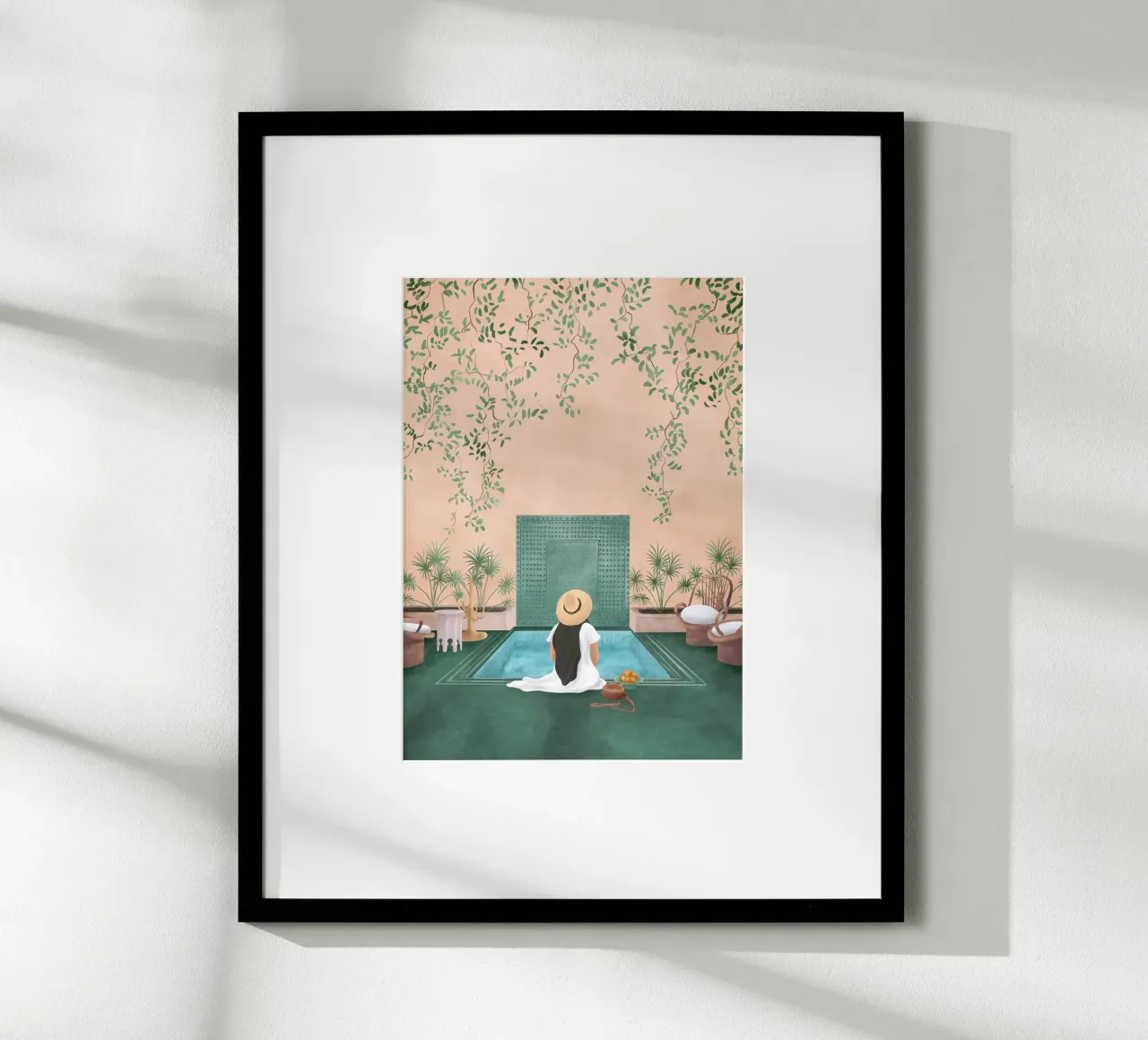 Weekend at my Pool V carta hahnemühle da Nadjaa