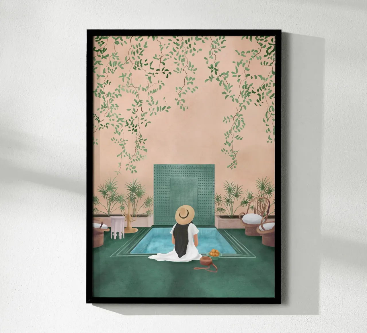 Weekend at my Pool V carta hahnemühle da Nadjaa