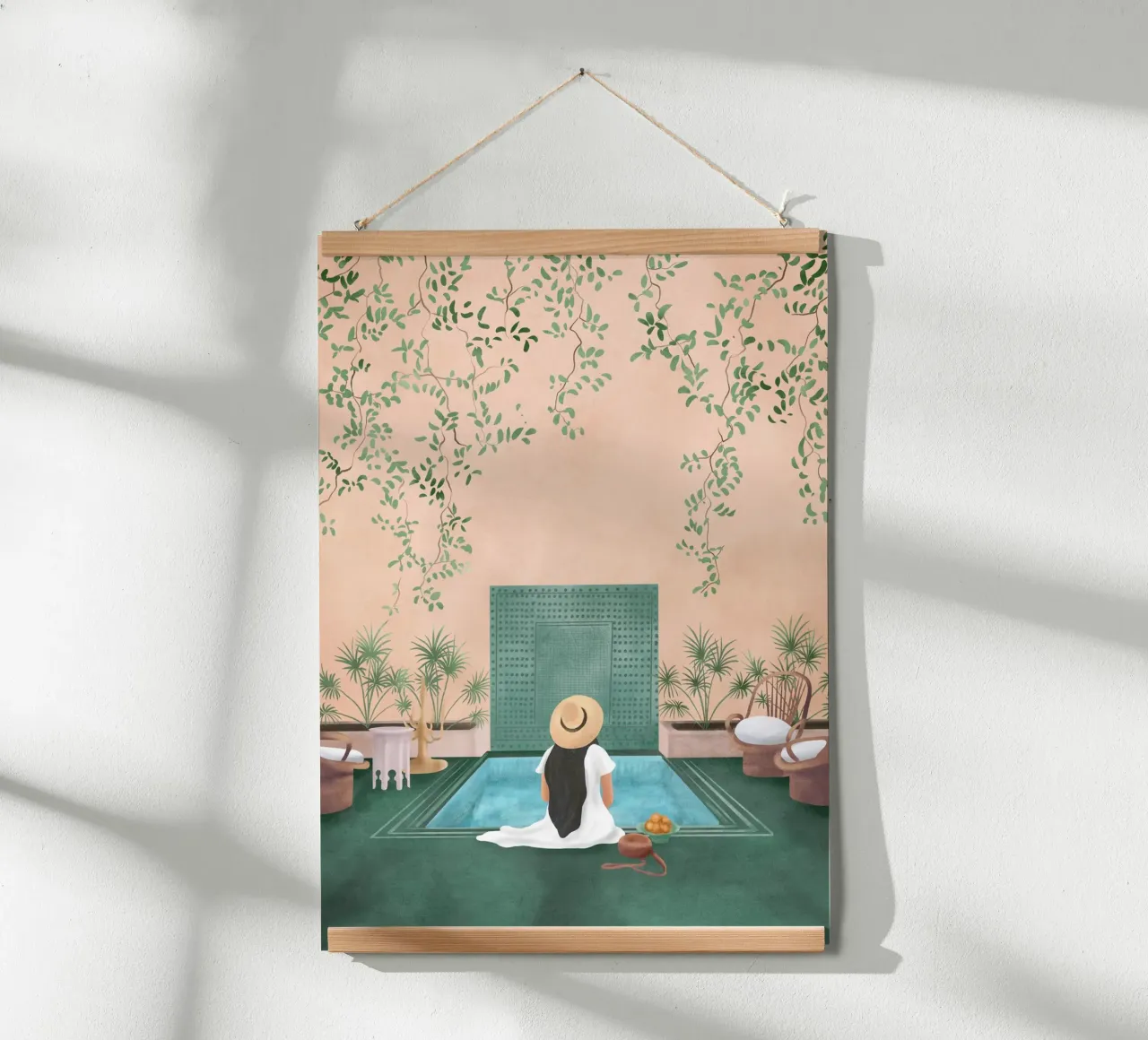 Weekend at my Pool V carta hahnemühle da Nadjaa