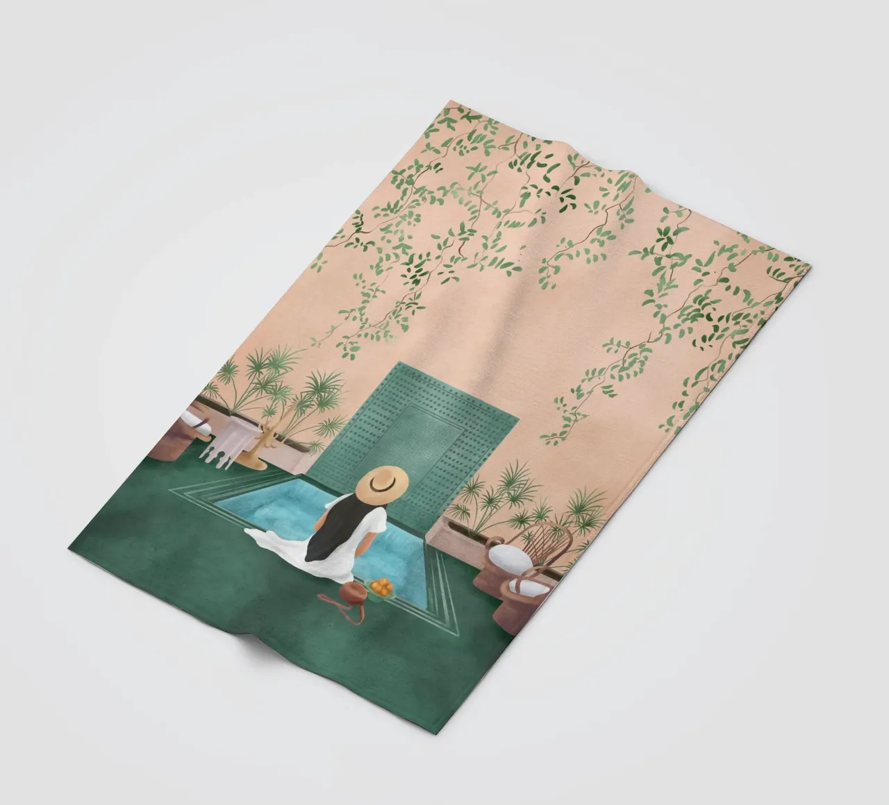 Weekend at my Pool V coperta in pile da Nadjaa