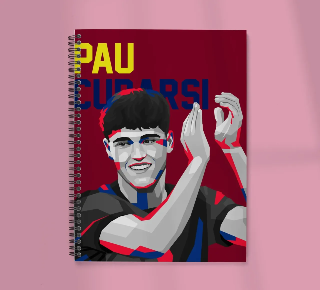 pau Cubarsi spiral notebook by WPAP MALANG