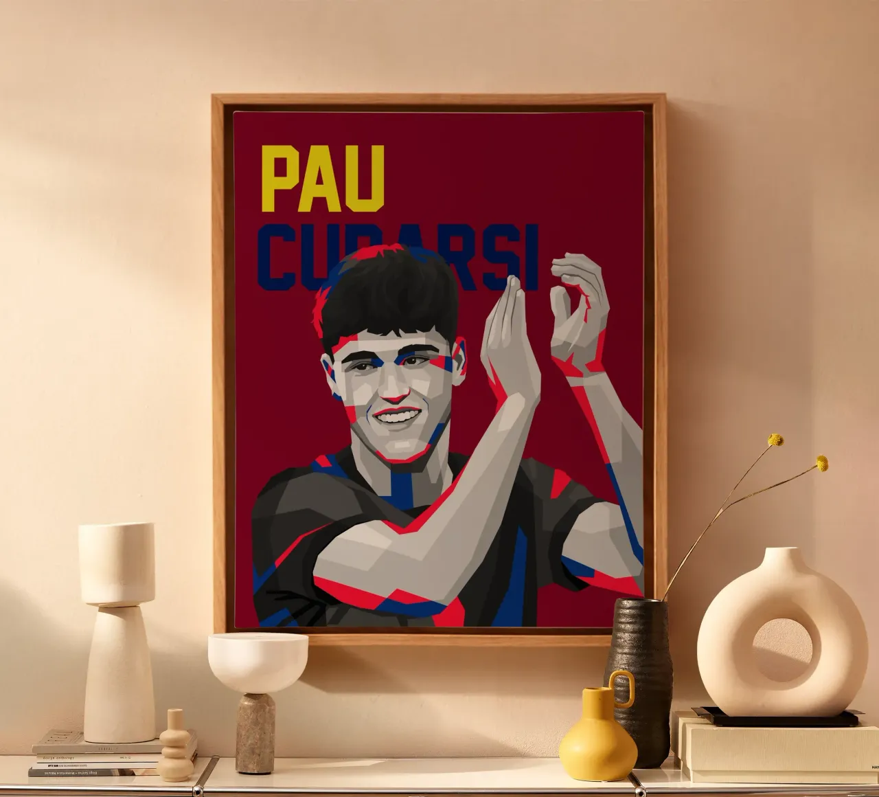 pau Cubarsi tela con Cornice a cassetta da WPAP MALANG