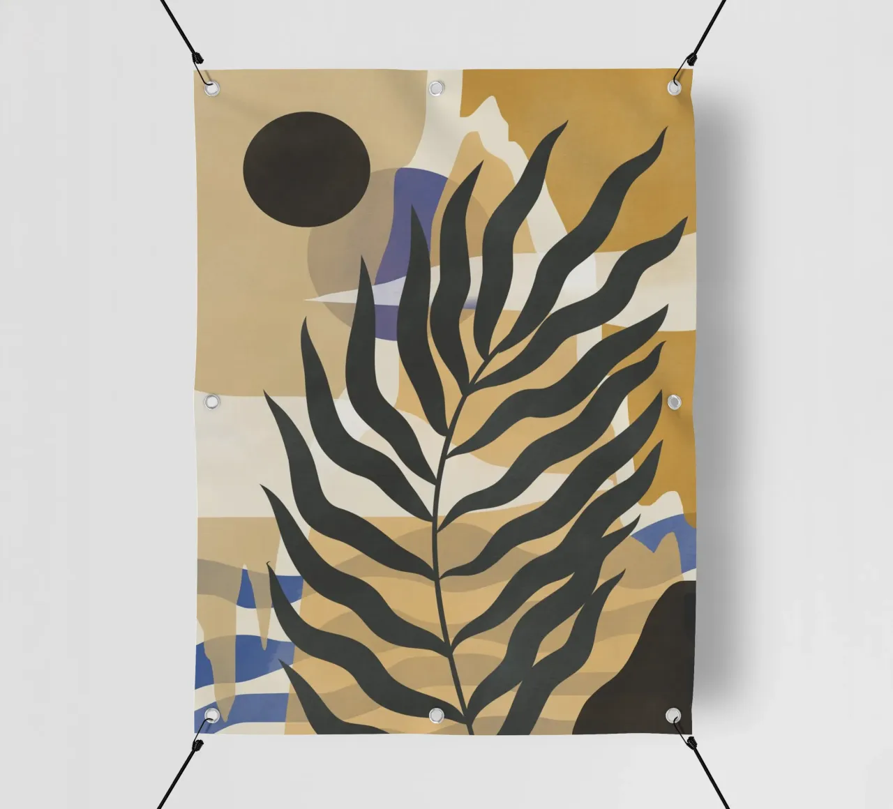Foglia di palma tropicale 14 telo in pvc da Little Dean