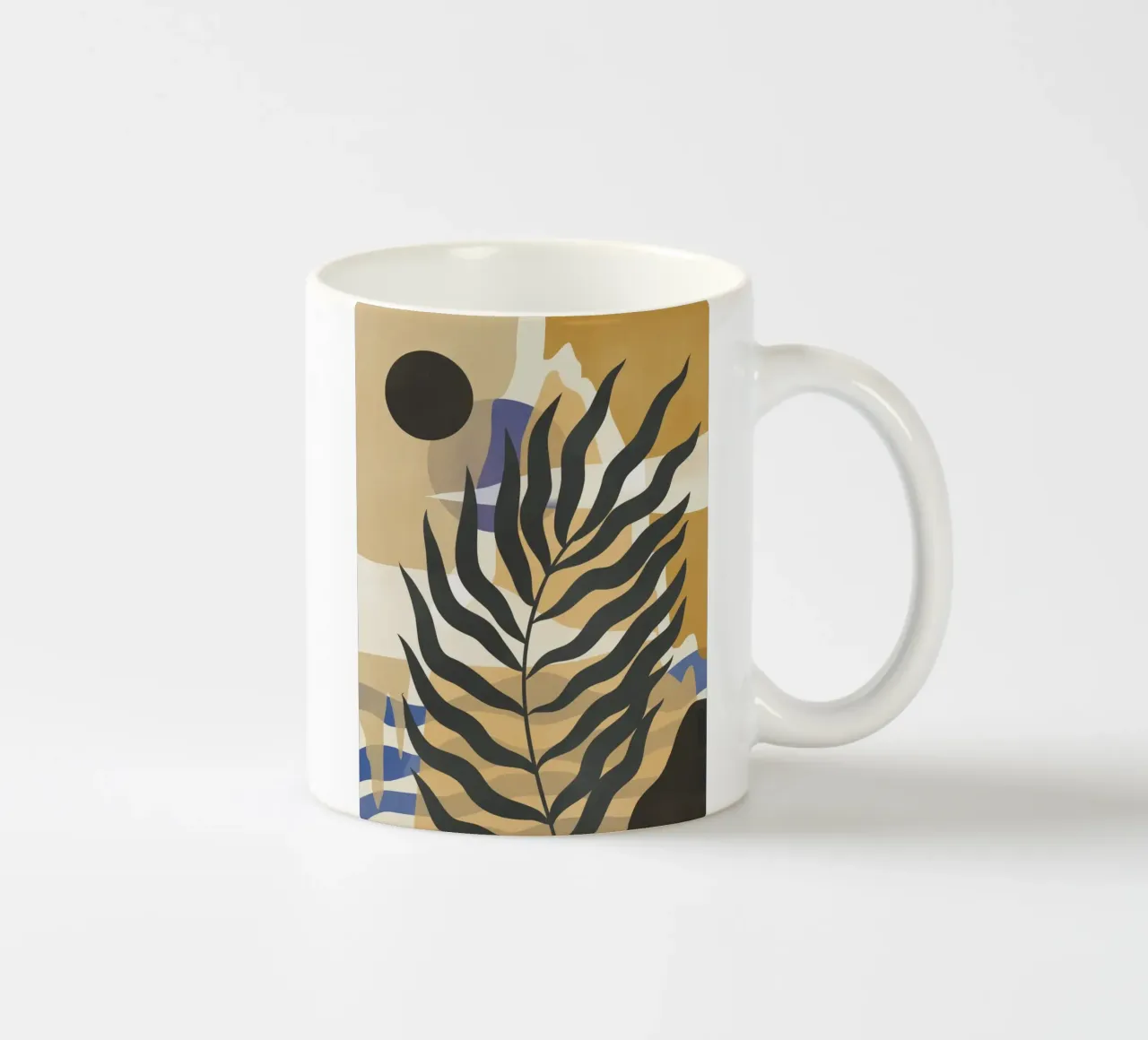 Foglia di palma tropicale 14 tazza in ceramica da Little Dean
