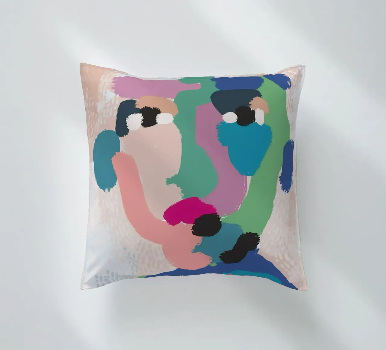 Ritratto a macchie di colore cuscino da Little Dean