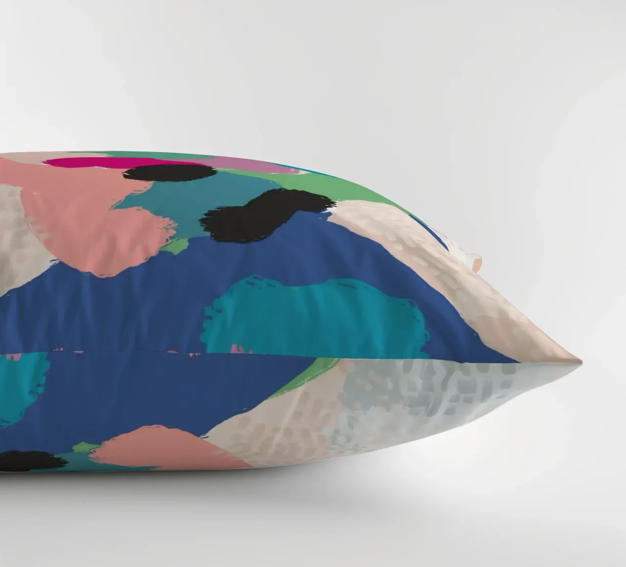 Ritratto a macchie di colore cuscino da Little Dean