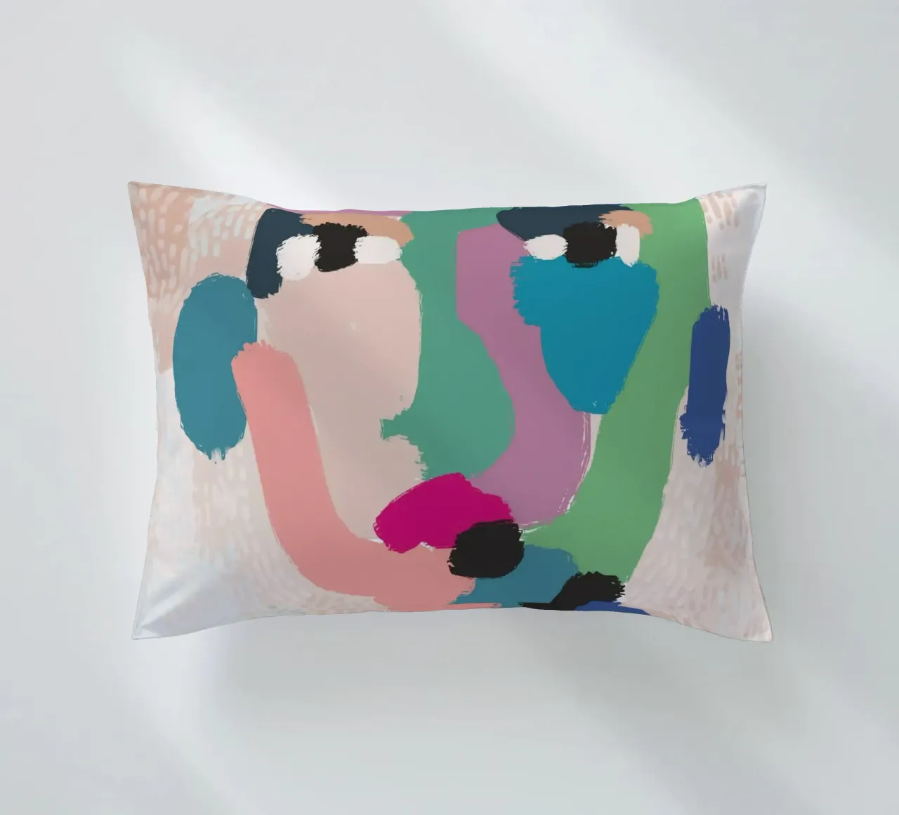 Ritratto a macchie di colore cuscino da Little Dean