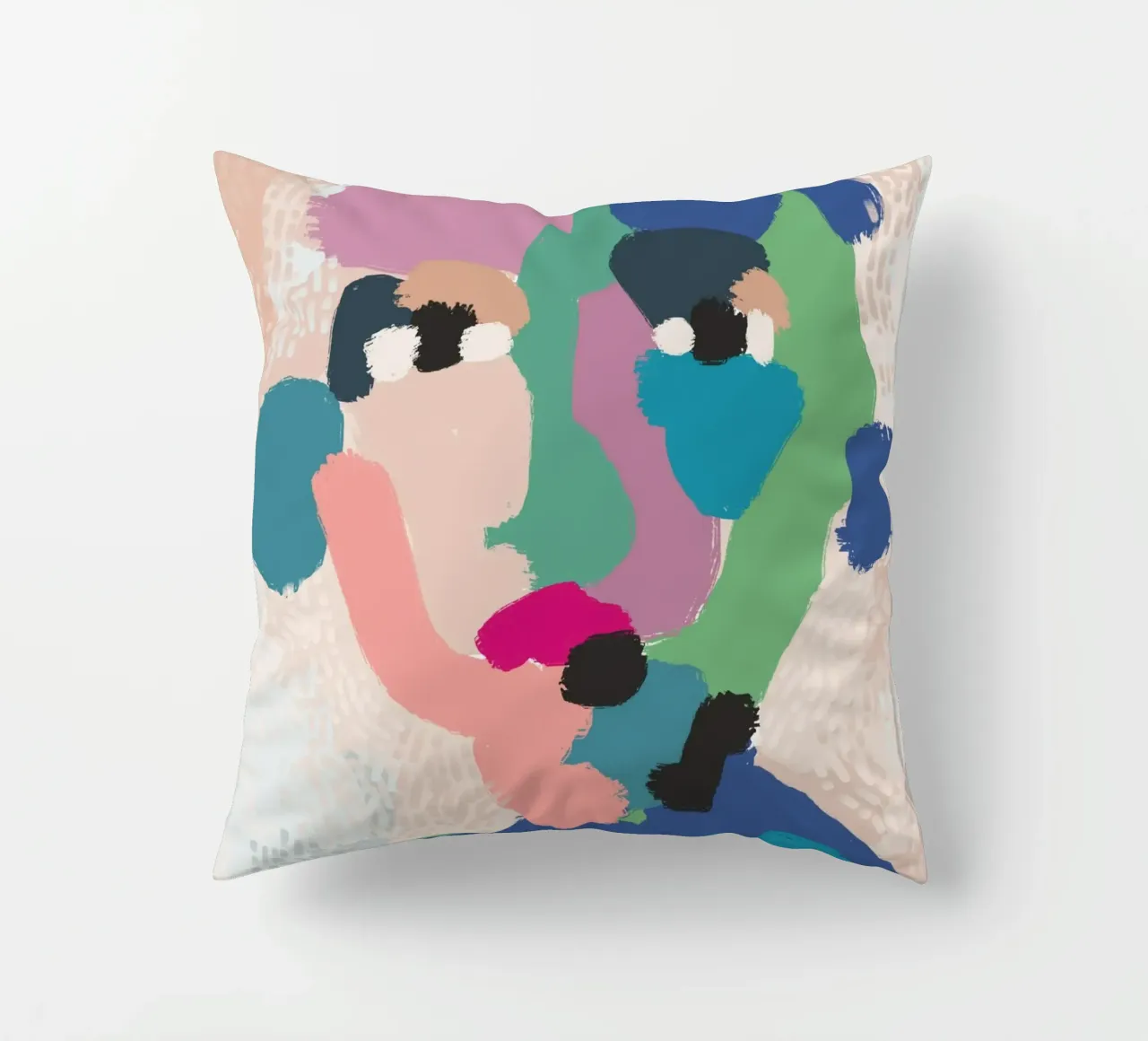 Ritratto a macchie di colore cuscino da Little Dean