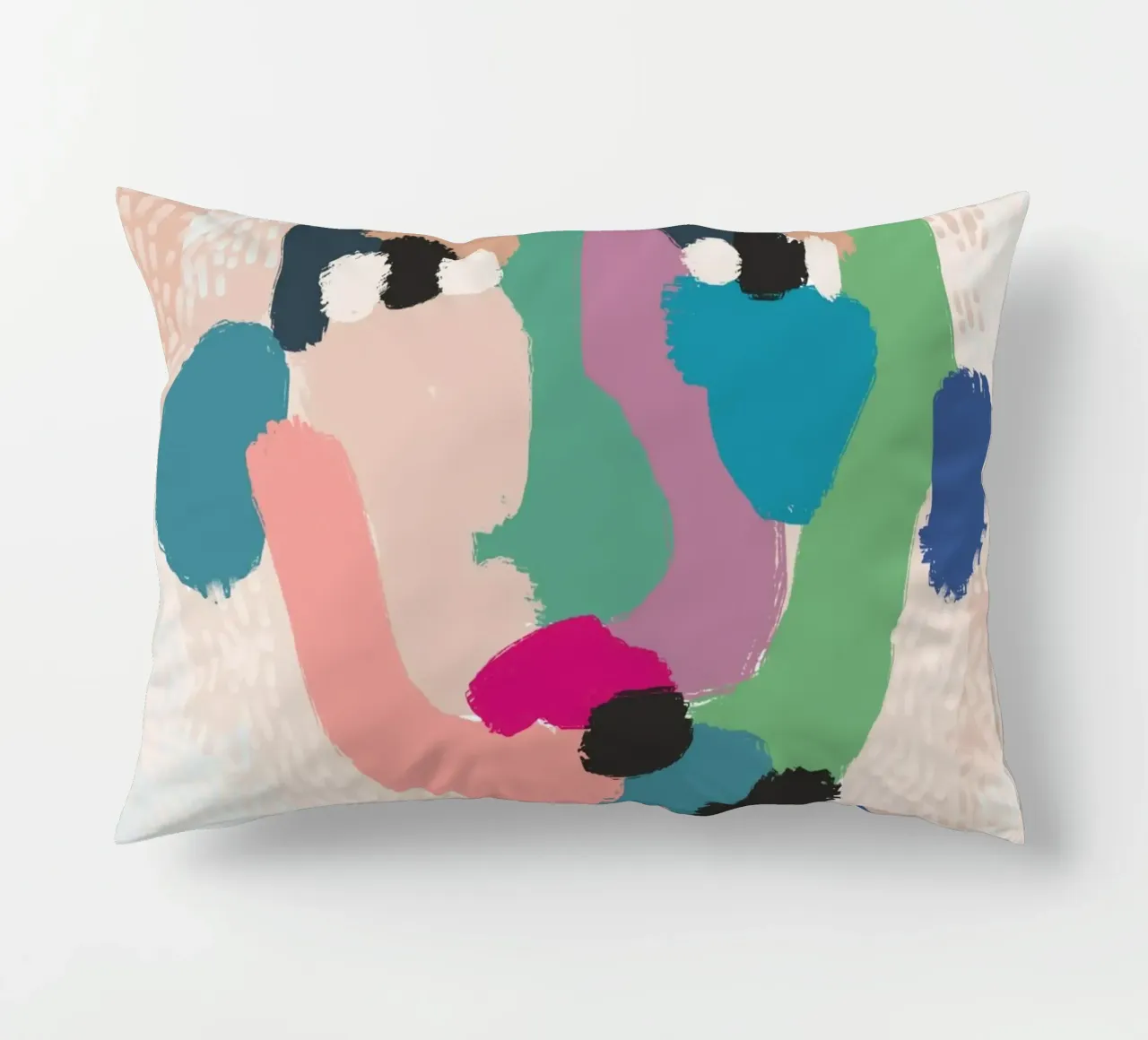 Ritratto a macchie di colore cuscino da Little Dean