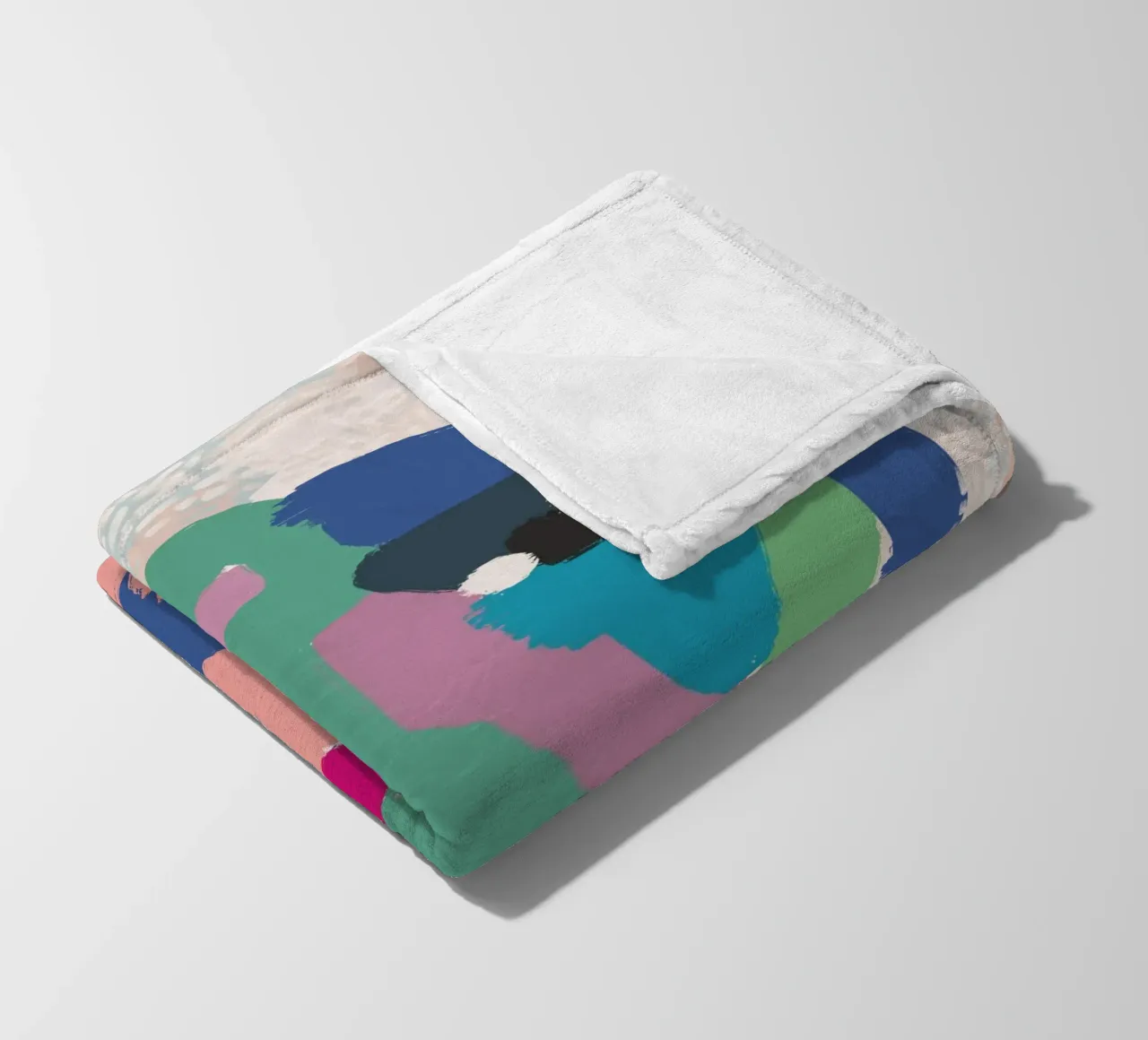 Ritratto a macchie di colore coperta in pile da Little Dean