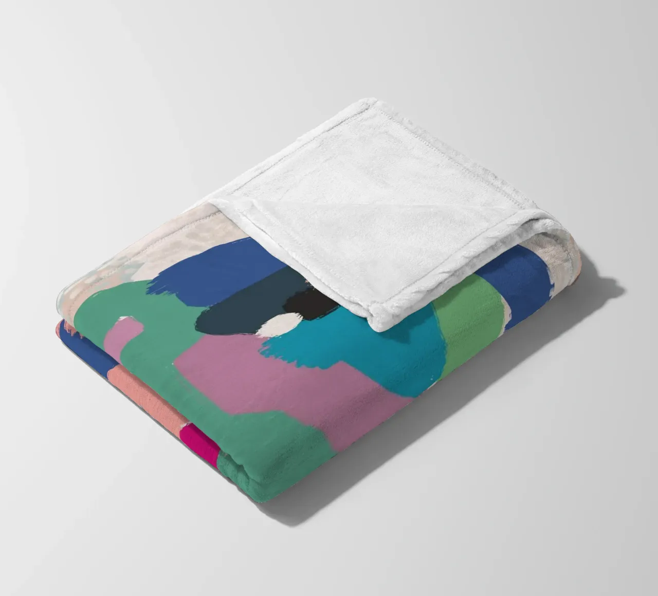 Ritratto a macchie di colore coperta in pile da Little Dean