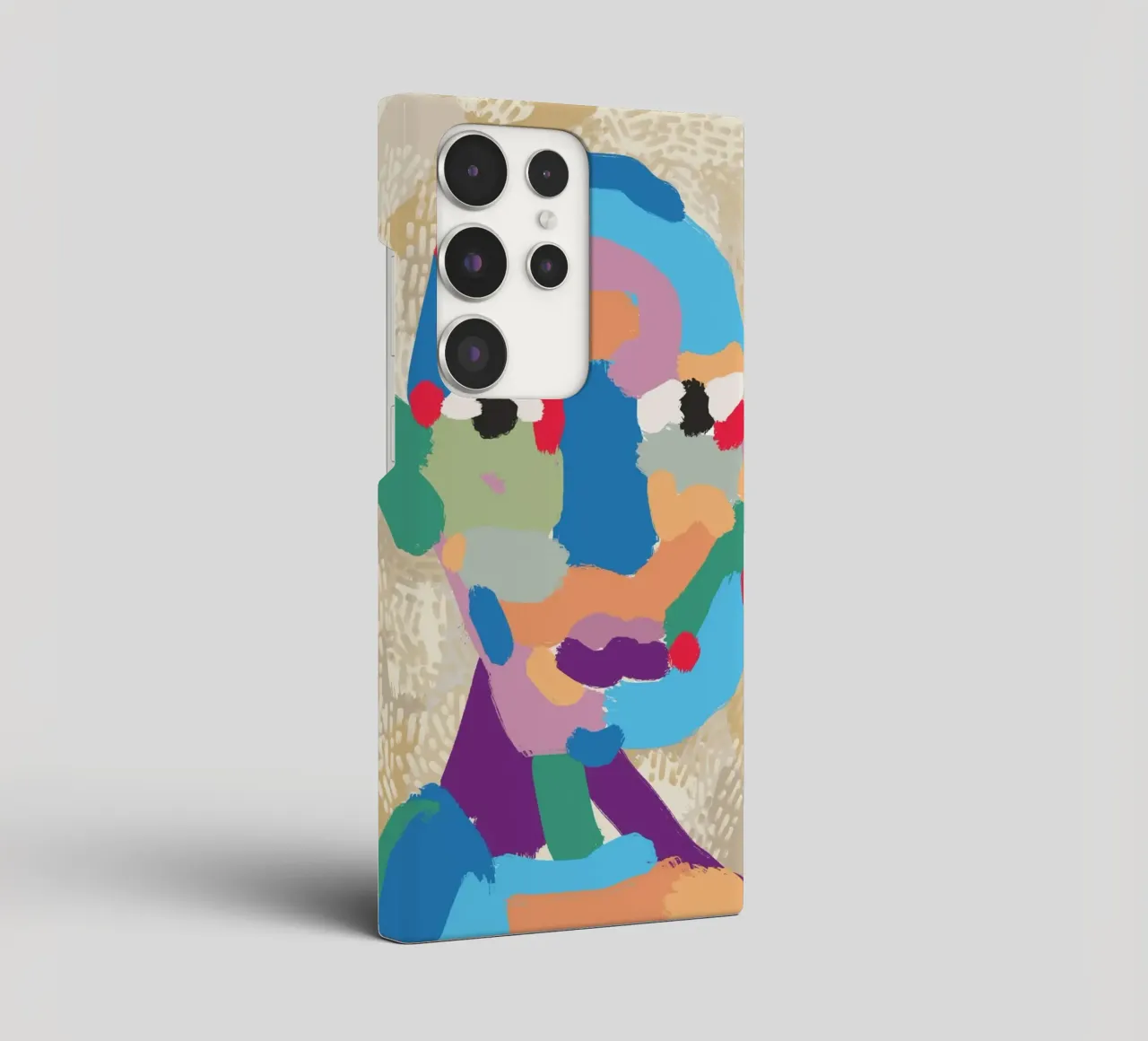 Ritratto a macchie di colore 02 cover samsung da Little Dean