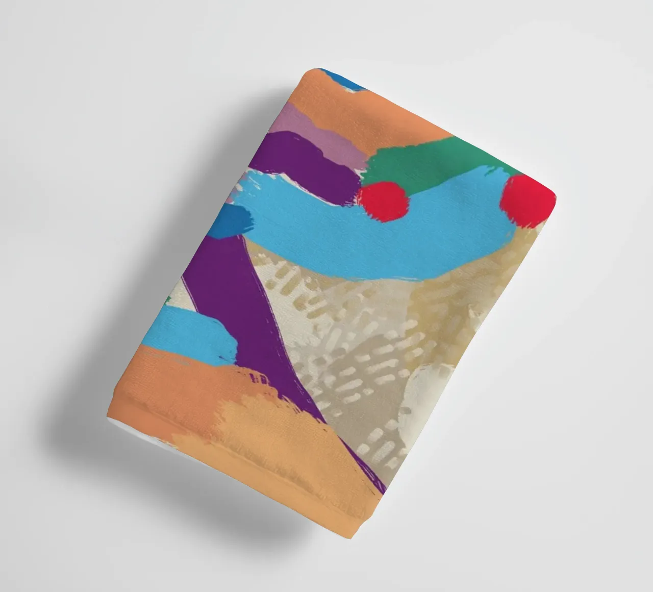 Ritratto a macchie di colore 02 asciugamano da bagno da Little Dean