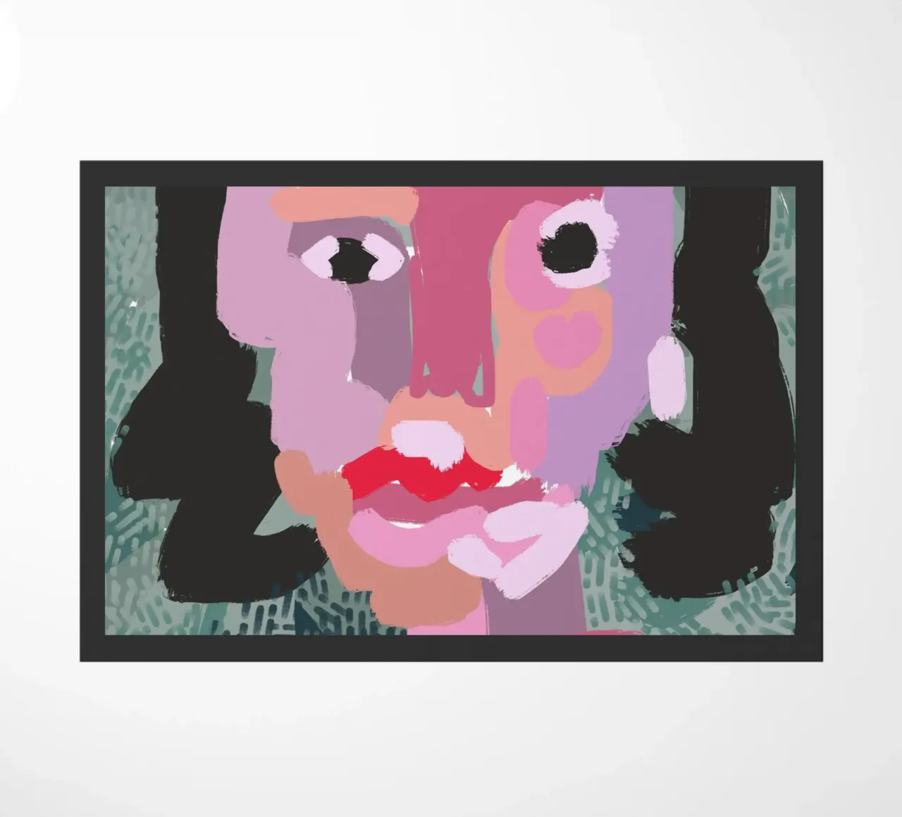 Ritratto a macchie di colore 03 zerbino da Little Dean